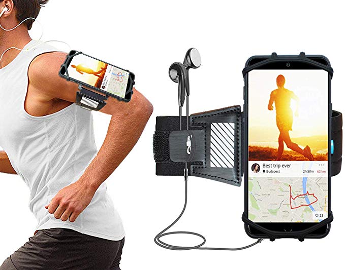 LOVPHONE Phone Running Armband 180° Rotatable Sport Phone Holder Armband for iPhone 11/11 Pro/ 11 Pro Max/iPhone XR/Xs Max/XS/iPhone X /8/8 Plus/7/7 Plus/6/6s, Samsung Note 8/S8/S7 Edge