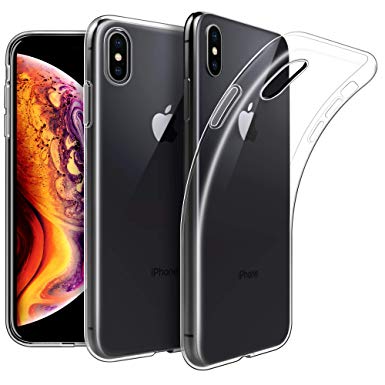 EasyAcc Case for iPhone XS Max, Soft TPU Crystal Clear Slim Anti Slip Case Transparent Back Protector Cover Compatible with iPhone XS Max