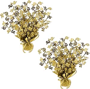 50 Gleam 'N Burst Gold Centerpiece Pack of 2