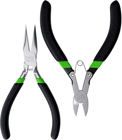 Fascinations Metal Earth Enhanced Design 2-Piece Tool Kit - Clippers - Needle Nose Pliers