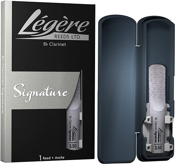 Légère Reeds Premium Synthetic Woodwind Reed, Bb Clarinet, Signature, Strength 3.50 (BBSS3.50)