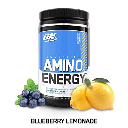 Optimum Nutrition Amino Energy with Green Tea and Green Coffee Extract, Flavor: Blueberry Lemonade, 30 Serving