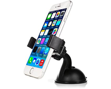 Mobility 1700 Series Universal Smart Phone Car Mount with Suction for Dashboard / Windshield - Cell Phone Holder Compatible with Virtually any Smartphone Including Apple iPhone, Samsung Galaxy & More