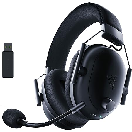 Razer BlackShark V2 Pro Wireless Gaming Headset 2023 Edition: 50MM Titanium Drivers - HyperClear Super Wideband Mic - Noise-isolating Earcups - 70 Hour Battery Life - Black - RZ04-04530100-R3M1