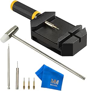 Watch Link Removal Kit by MMOBIEL – Watch Repair Kit for Pin Removal & Watch Bracelet Sizing, Watch Band Remover Tool, Watch Adjustment Tool Kit – Watch Link Removal Tool - Watch Pins Replacement Kit