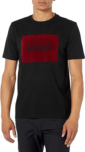 HUGO Men's Big Square Logo Short Sleeve T-Shirt