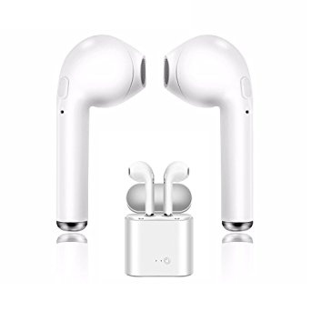 Bluetooth headset, i7 wireless headset Bluetooth sports headset, HBQ headset with charging box, iPhone X 8 8plus 7 7plus 6S Samsung IOS Android smart phone