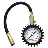 Accu-Gage H100X Professional Tire Pressure Gauge with Protective Rubber Guard 100 PSI