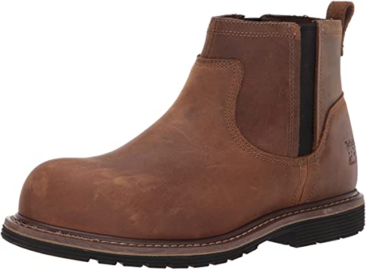 Timberland PRO Men's Millworks Chelsea Toe Boot Brown Composite Safety Boot