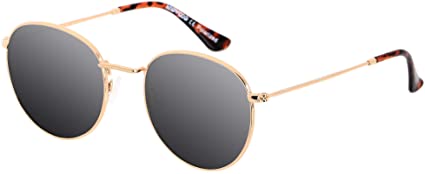 Round Sunglasses Circle for Women Small Polarized Men Retro Trendy Vintage Sun Glasses ANDWOOD JADE