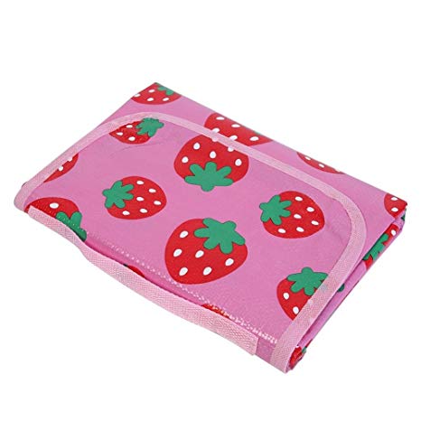 Baby Play Mat Play Picnic Mat Gym Activity Blanket Toy Game Carpet Floor Travel Mat(70.87 x 62.99 inch)(Strawberry)