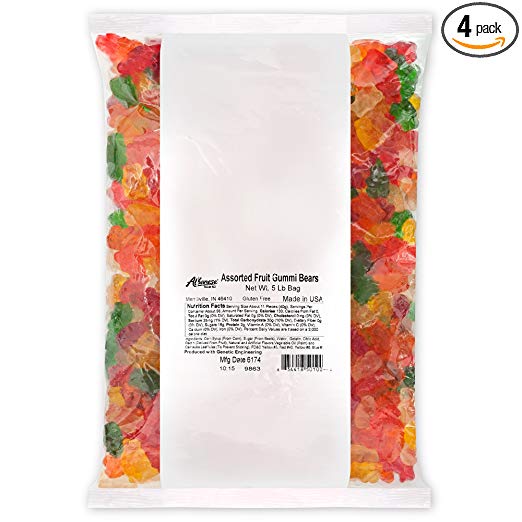 Albanese Candy, Gummi Bears, 5 Pound Bag