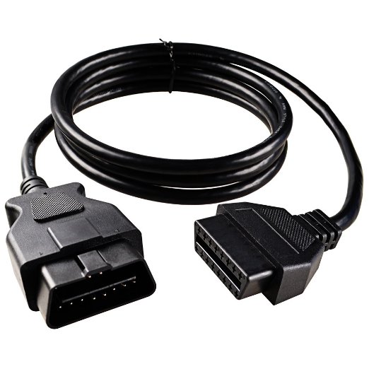 ASSEM OBD-II OBD2 16-Pin Male to Female Diagnostic Extension Cable 5ft