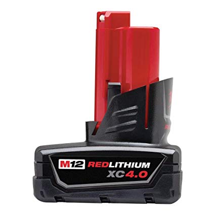 Genuine Milwaukee 48-11-2440 New M12 12v Red Lithium XC 4.0 Ah Battery