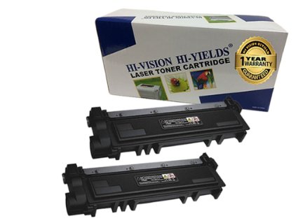 HI-VISION® 2 Pack Compatible (2,600 Pages) Dell E310dw/ E514dw/ E515dw/ E515dn (593-BBKD, PVTHG) High Yield Black Toner Cartridge Replacement