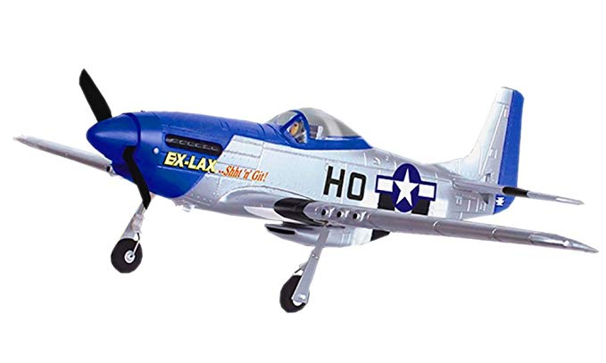 Mustang P51D Warbird 2.4Ghz 4CH 29.5" WingSpan RC Airplane RTF P-51D Brushed EP Plane 768-1A by Poco Divo