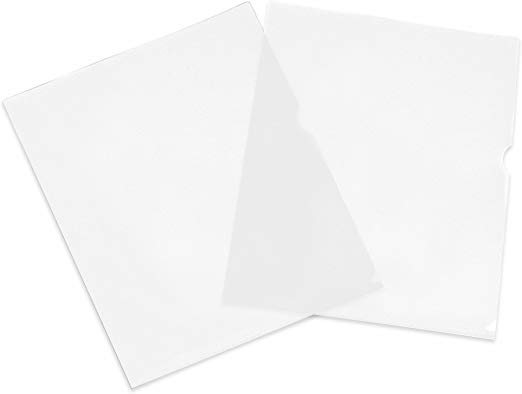 Wilson Jones Poly Project Folder Sleeves, Letter Size, Clear, 10-Pack (7891022151)