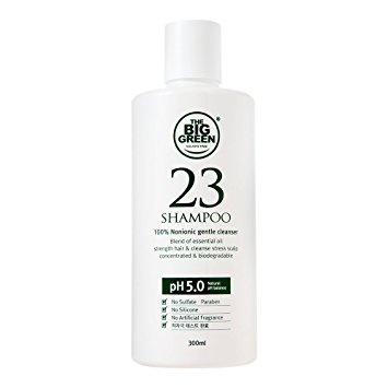 BIGGREEN 23-All Natural Shampoo,Strengthen Thin Hair,Sensitive Scalp,Prevent Hair Loss,Gentle 100% Glucoside Cleanser