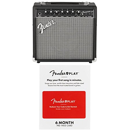 Fender Champion 20 - 20-Watt Electric Guitar Amplifier with 6 months of Fender Play