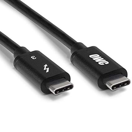 OWC Premium Thunderbolt 3 (40Gb/s) USB-C Cable, 1.0 meter (39 inch, 3.2 feet), Black