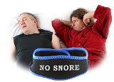 NoSnore - Anti Snoring Jaw Strap - Comfortable Headband Secures Chin During Rest - Free Ebook Included