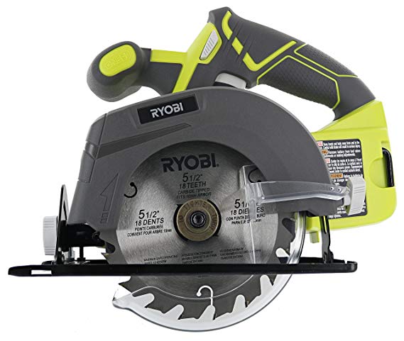 Ryobi One  P505 18V Lithium Ion Cordless 5-1/2" 4,700 RPM Circular Saw (Battery Not Included, Power Tool Only)