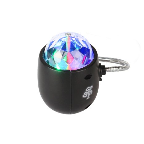 TSSS Portable USB 2 in 1 RGB Crystal Rotating Stage Light White Desk Lamp LED lighting For Outdoor Parties