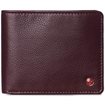 Alpine Swiss RFID Protected Mens Spencer Flip ID Leather Bifold Wallet