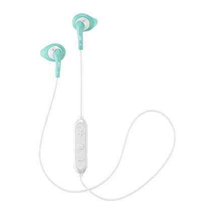 JVC Wireless Sweatproof Gumy Sport Bluetooth Wireless Earbud Nozzle, Mint Green (HAEN10BTZ)