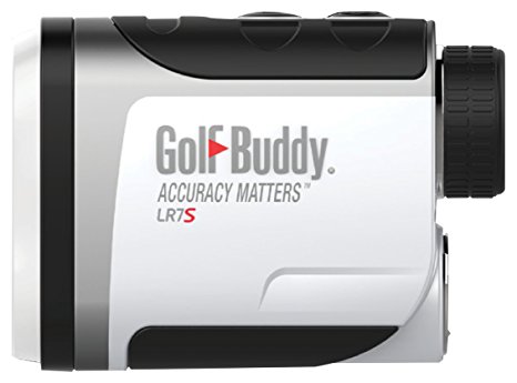 GolfBuddy LR7S Compact & Easy-to-Use Laser Rangefinder Slope Feature On/Off Function, White/Black, Small