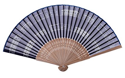 Salutto Beautiful cloth Hand Fan,Style2