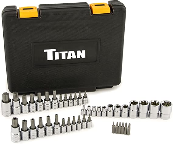 Titan Tools 54137 43-Piece Master Star Bit Socket Set