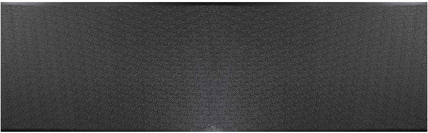 Deflecto Textured Anti-Fatigue Comfort Floor Mat, Corrugated Surface, Vinyl, 3/8", Rectangle, Beveled Edge, 36" x 120", Black