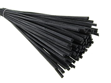 Breath Me TM Natural Rattan Reed Diffuser Replacement Stick for Home Fragrance Diffusers 12" X 3mm-Black(25 Pcs)