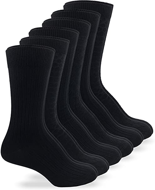 Wrangler Women's Assorted Pattern Microfiber Dress Crew Socks