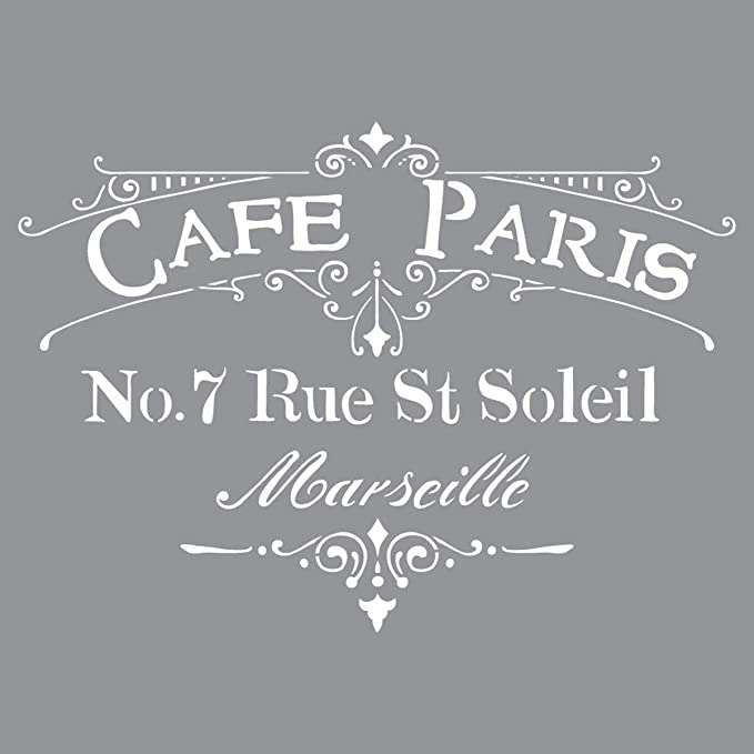 Deco Art Americana Decor Cafe Paris Stencil