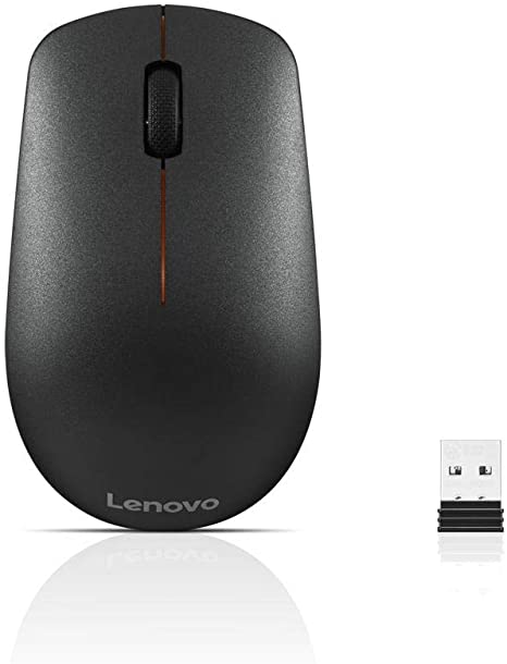 Lenovo 400 Wireless Mouse – Ambidextrous Design, Nano USB Connection, Compatible with Windows Laptops and PCs