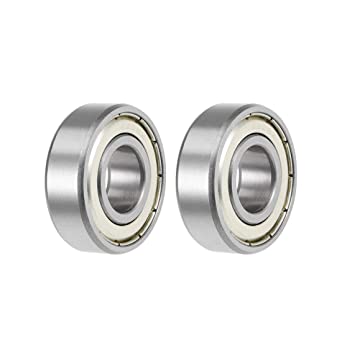 uxcell 6202ZZ Deep Groove Ball Bearings Z2 15mm X 35mm X 11mm Double Shielded Carbon Steel 2pcs