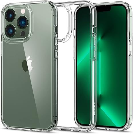 SPIGEN Ultra Hybrid Case Designed for Apple iPhone 13 Pro (2021)[6.1-inch] Air Cushion Bumper Hard Cover - Clear