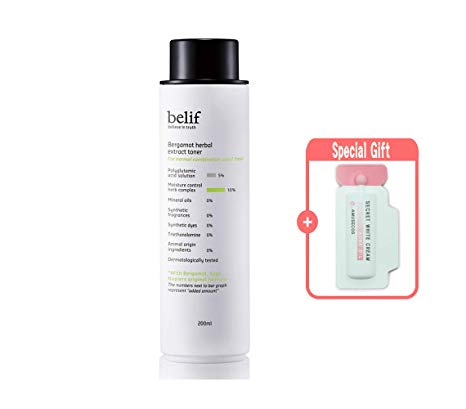 Belif Bergamot Herbal Extract Toner 200 mL/6.75 fl.oz. (normal to combination skin, moisturizes, clear skin)