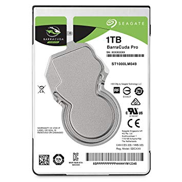 Seagate 1TB Barracuda Pro SATA 6Gb/s 128MB Cache 2.5-Inch Internal Hard Drive (ST1000LM049)