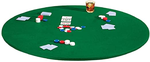 Miles Kimball Sure-Grip Pocker Card Game Green Felt Table Cover - for Square Round Hexagon Octagonal