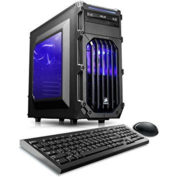 CybertronPC Palladium GTX Gaming Desktop - Intel i5-6500 3.2GHz Quad-Core Processor, 16GB DDR4 Memory, NVIDIA GeForce GTX 1050 (2GB GDDR5) Graphics, 802.11ac Wireless, 2TB HDD, DVDRW, Windows 10