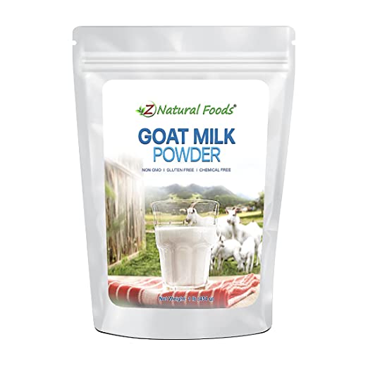 Z Natural Foods Full Cream Goat Milk Powder - 100% Pure, Easy to Digest, Additive Free, Gluten Free, Non-GMO - 1 lb