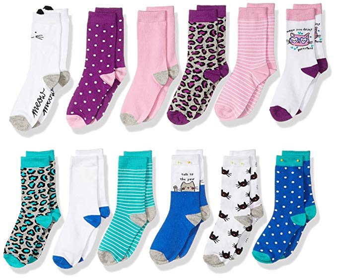 Spotted Zebra 12-Pack Crew Socks