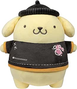 Hello Kitty and Friends Series 2, Pompompurin 8-inch Punks Plush - Amazon Exclusive - Officially Licensed Sanrio Product from Jazwares - Ages 6