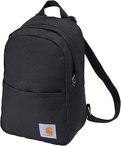 Carhartt Classic Mini, Durable, Water-Resistant Adjustable Shoulder Straps, Everyday Backpack (Black), One Size