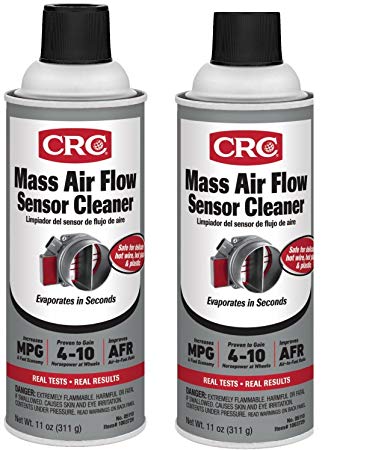 CRC 05110- Mass Air Flow Sensor Cleaner, 11 fl. oz, (2)