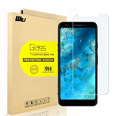 [3-Pack] WRJ for Google Pixel 3a Screen Protector,[HD Clear] [Bubble Free] [Anti-Fingerprints] 9H Tempered Glass for Pixel 3a/Pixel 3 lite,5.6''