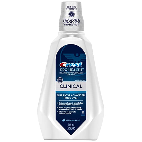Crest Pro-Health Clinical Deep Clean Mint Oral Rinse 32 oz (Pack of 2)